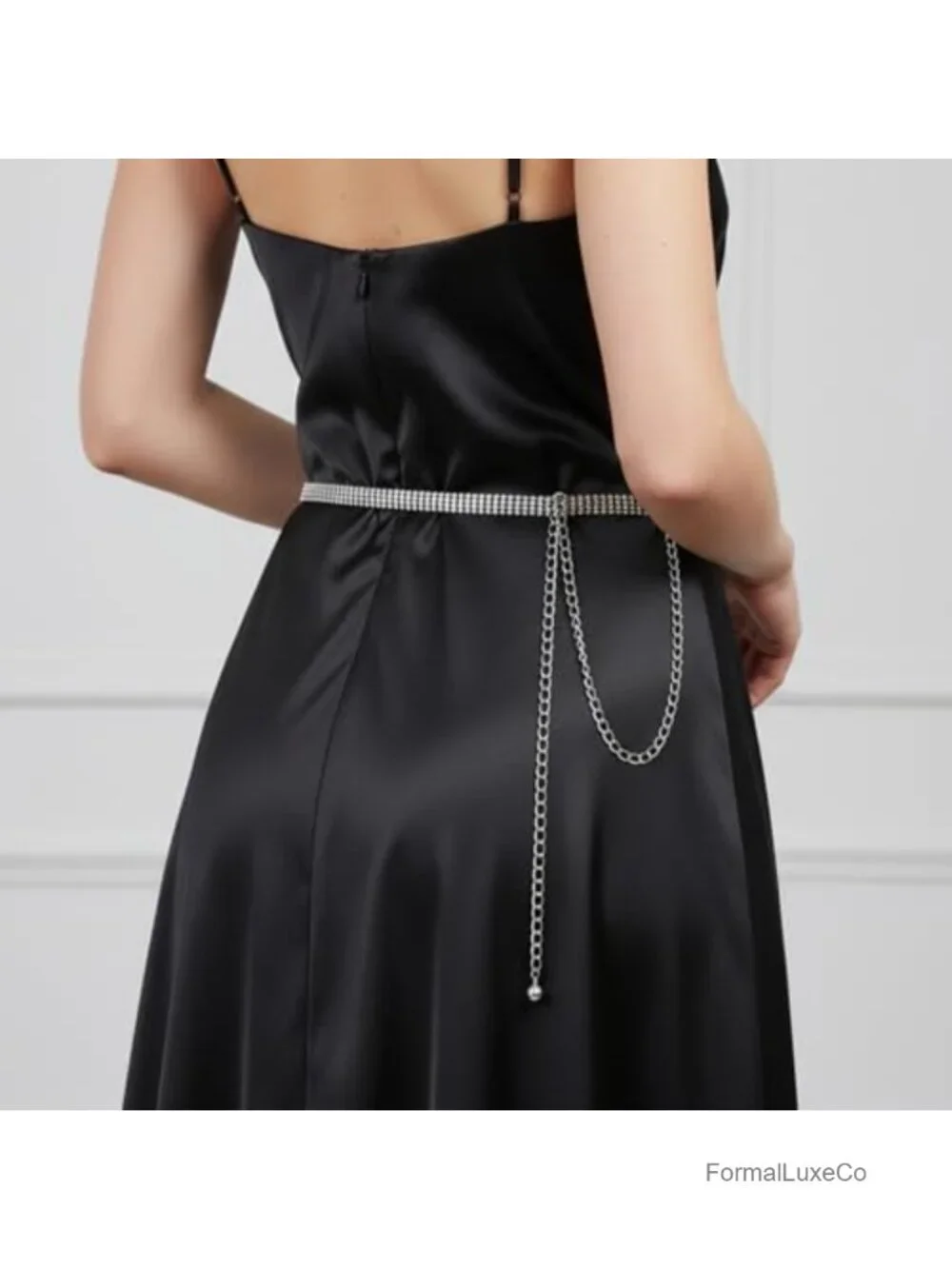 Rhinestone Waist Belt for Formal Dress Wedding Gown Wide Sparkle